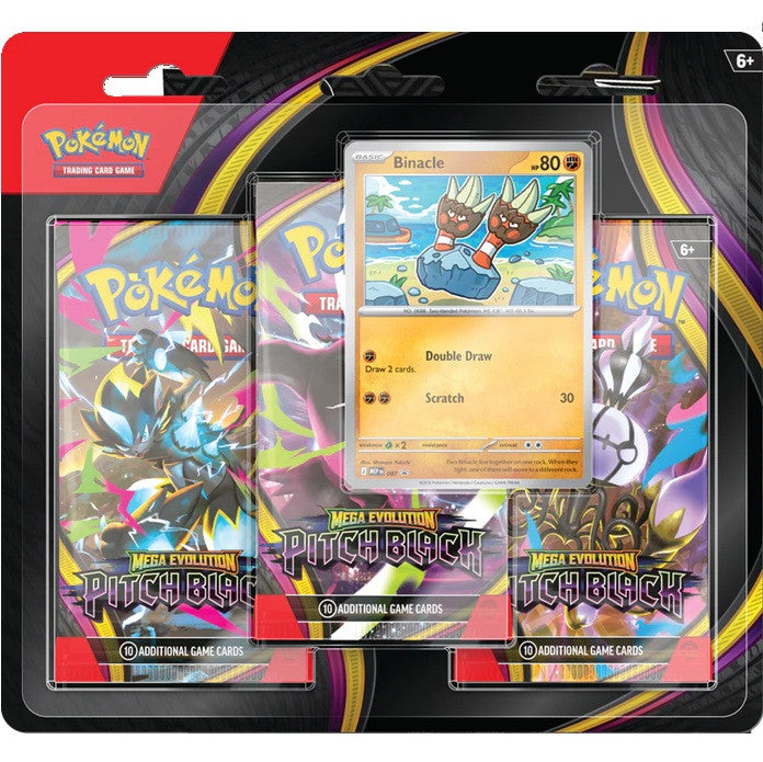 Pokémon TCG: Mega Evolution – Pitch Black 3-Pack Blister