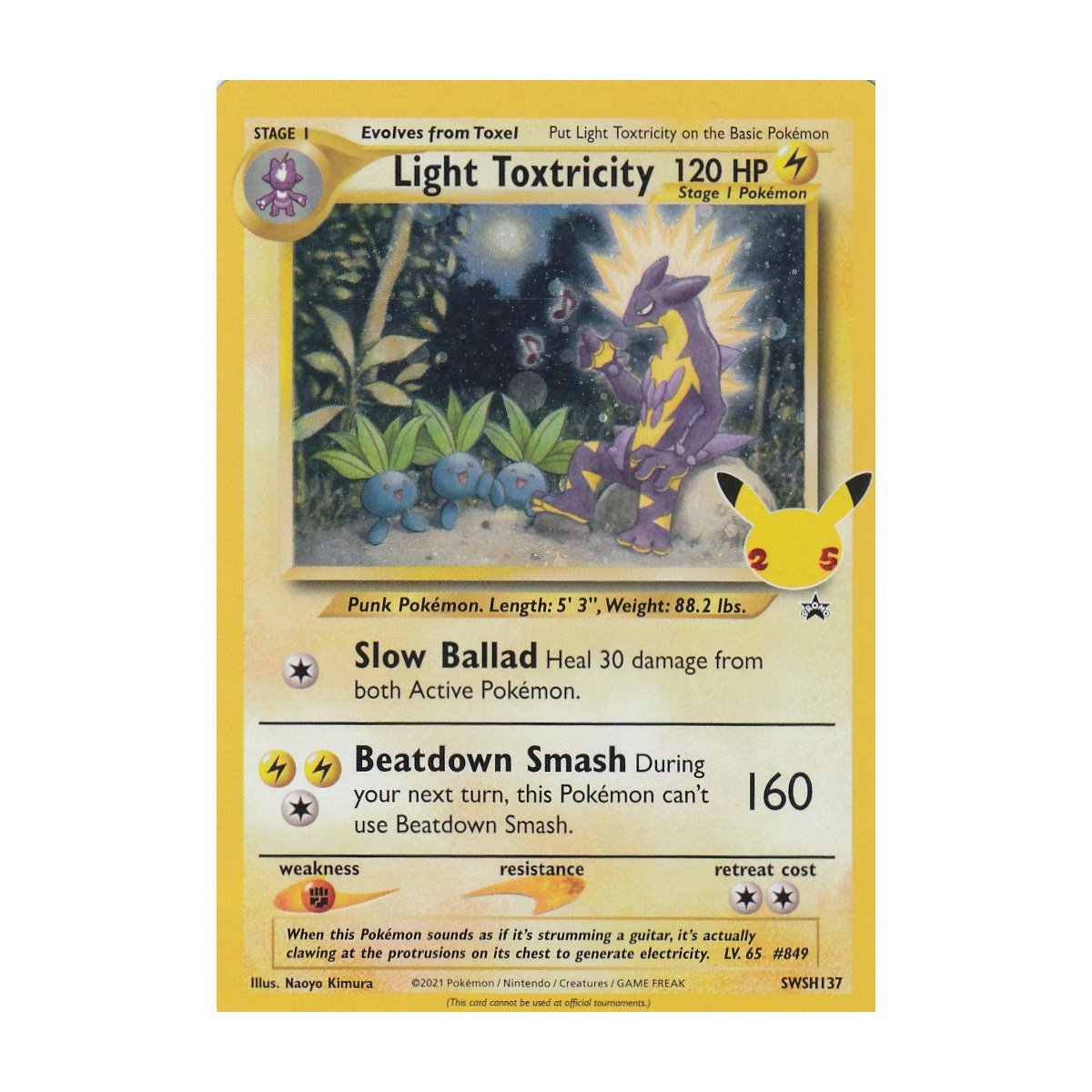 Light Toxtricity - Sword and Shield Promo