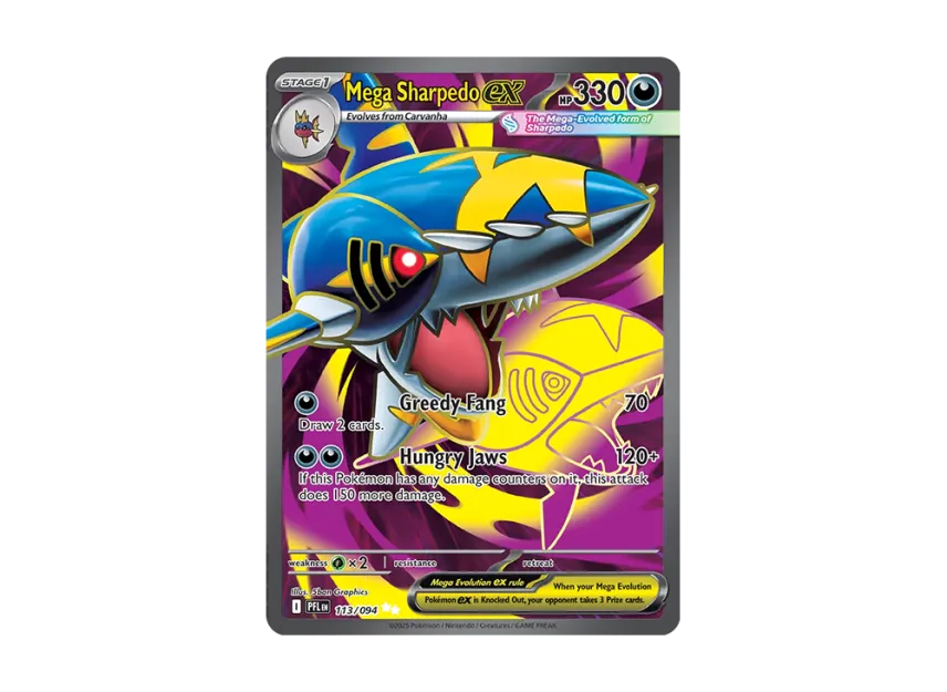 Mega Sharpedo ex - Phantasmal Flames Ultra Rare 113/094