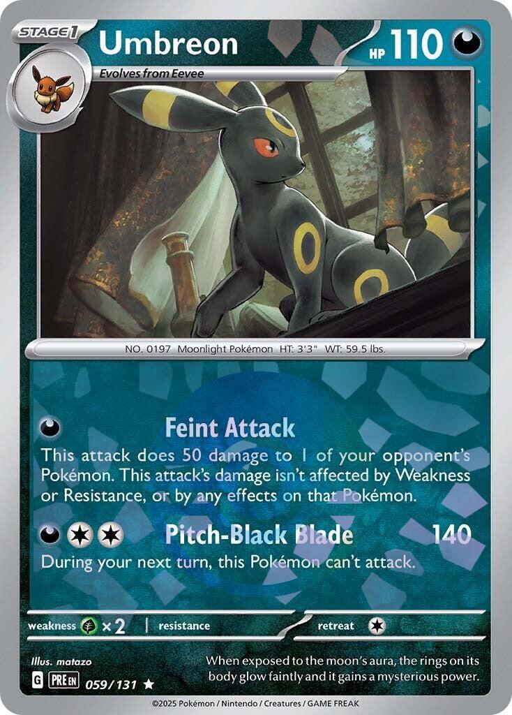 Umbreon Poke Ball Pattern - Prismatic Evolutions Rare 059/131