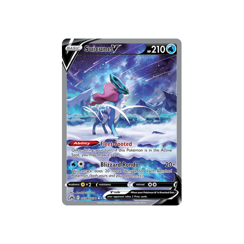Suicune V - Crown Zenith Galarian Gallery Ultra Rare GG38/GG70