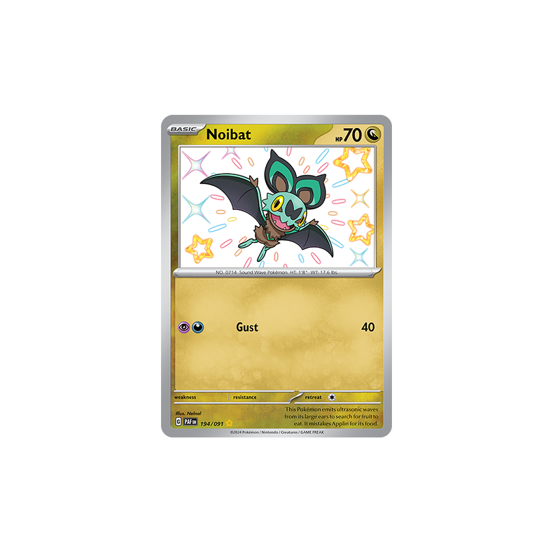 Noibat - Paldean Fates Shiny Rare 194/091