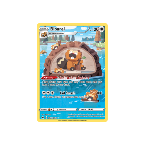 Bibarel - Crown Zenith Galarian Gallery Ultra Rare GG25/GG70